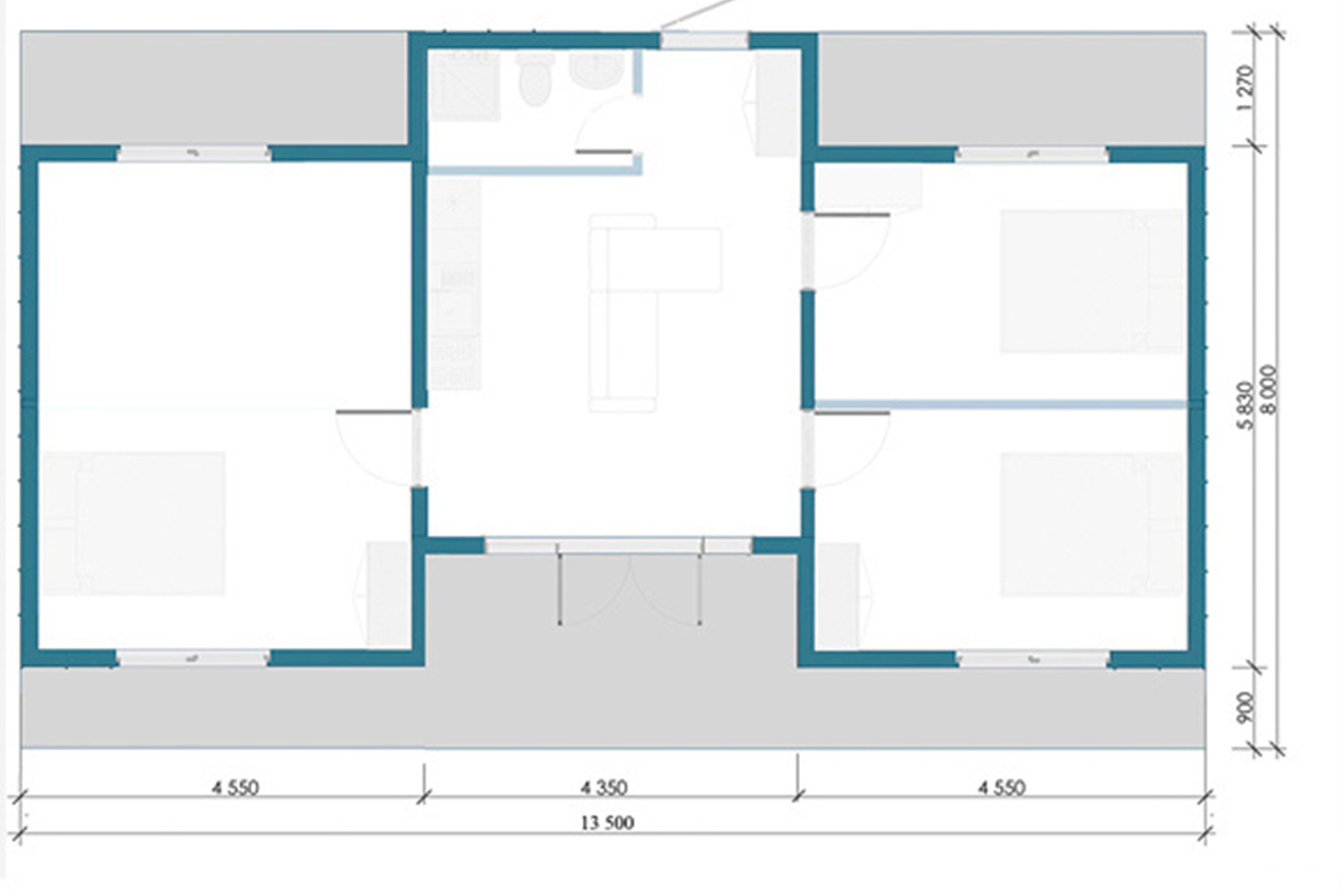 FLAT 1.5 – casa pré-fabricada de madeira – foto 5