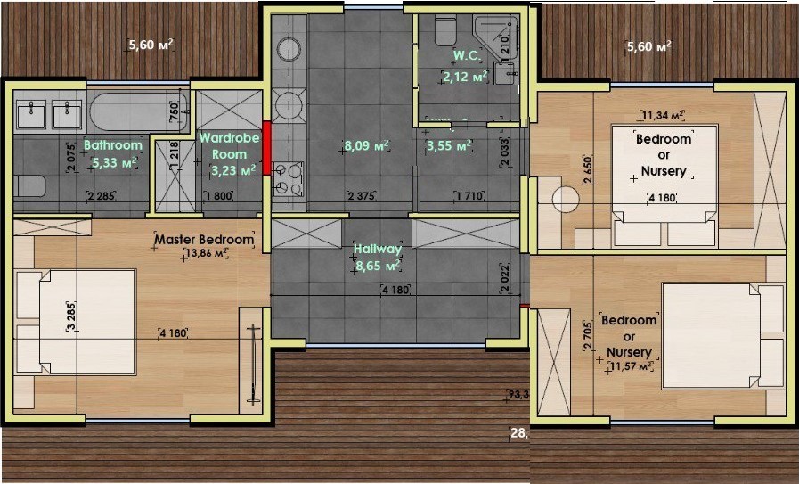 FLAT 1.5 – casa pré-fabricada de madeira – foto 4
