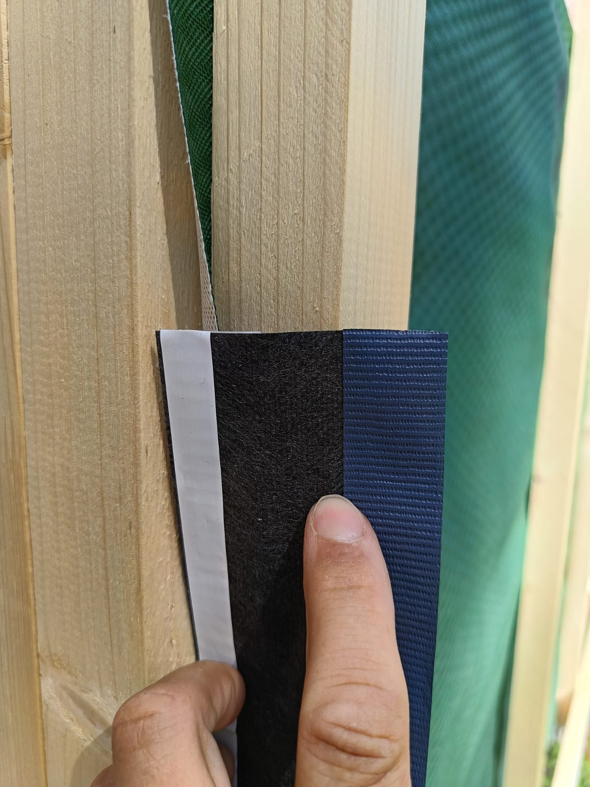 Detail des Schutzmaterials